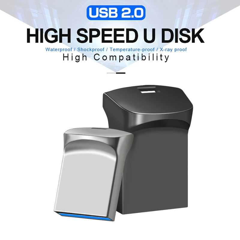 Mini USB 2.0 Flash Drive 128GB 64GB 32GB High Speed USB Flash Drives Memory Flash USB 2.0 Stick Small U Disk Key Chain Pen Drive