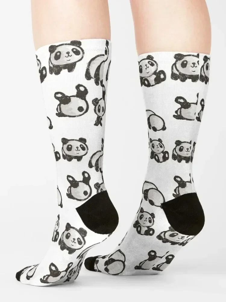Rolling panda Socks anime set Non-slip heated Woman Socks Men's
