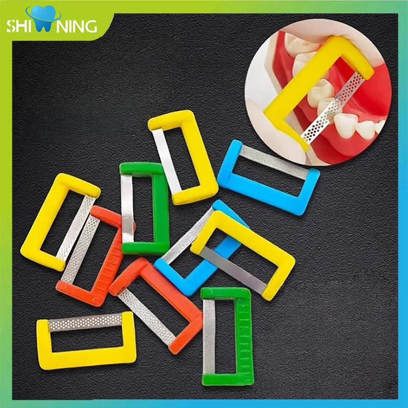 

10pcs Dental Orthodontic interproximal Kit polishing tooth enamel reduce stripping Polish Serrated saw