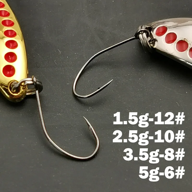 OUTKIT Metal Spoon Sequin Fishing Lures Pesca Leech Jig Wobbler Isca Artificial Crankbaits for Fly Fishing Hard Baits Trout Lure