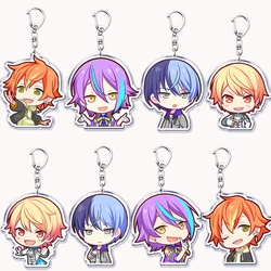 VIRTUAL SINGER Wonderlands Showtime Keychains Keyrings for Accessories Touya Emu Rui Akito Tsukasa Key Chain Jewelry Fans Gifts