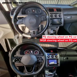 PQ Car Install MQB Steering Wheel Emulator Module Decoder Simulator only control button and backlight works for VW car