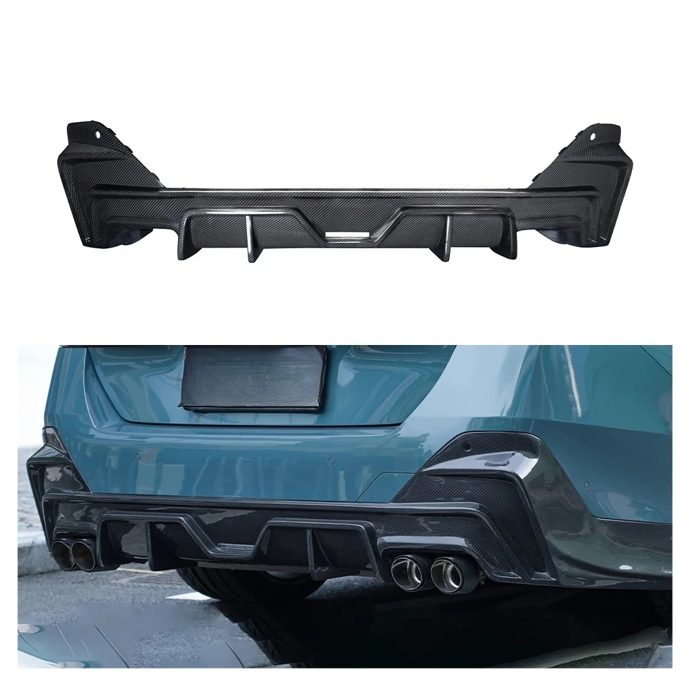 High Quality Dry Carbon Fiber Rear Bumper Lip Diffuser Universal Spoiler For BMW 5 Series G60