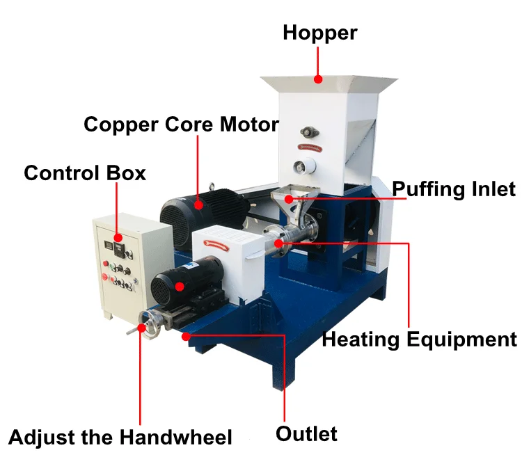 New Electric High Productivity Corn Extruder Machine/Corn Puff Making Machine/Corn Puff Snack Extruder with Large Capacity