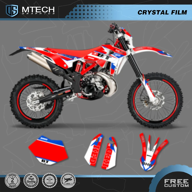 DSMTECH Motorcycle Sticker Custom Team Graphics Backgrounds Decals Stickers Kit For Beta RR 2018 2019 001