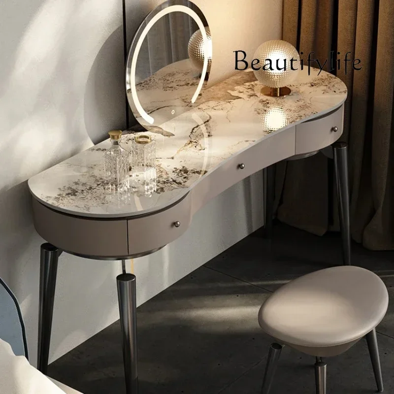 

Smart Home Makeup Nordic Vanity Table Makeup Luxury Storage Aesthetic Decor Dressing Table Living Room Salon Penteadeira Quart