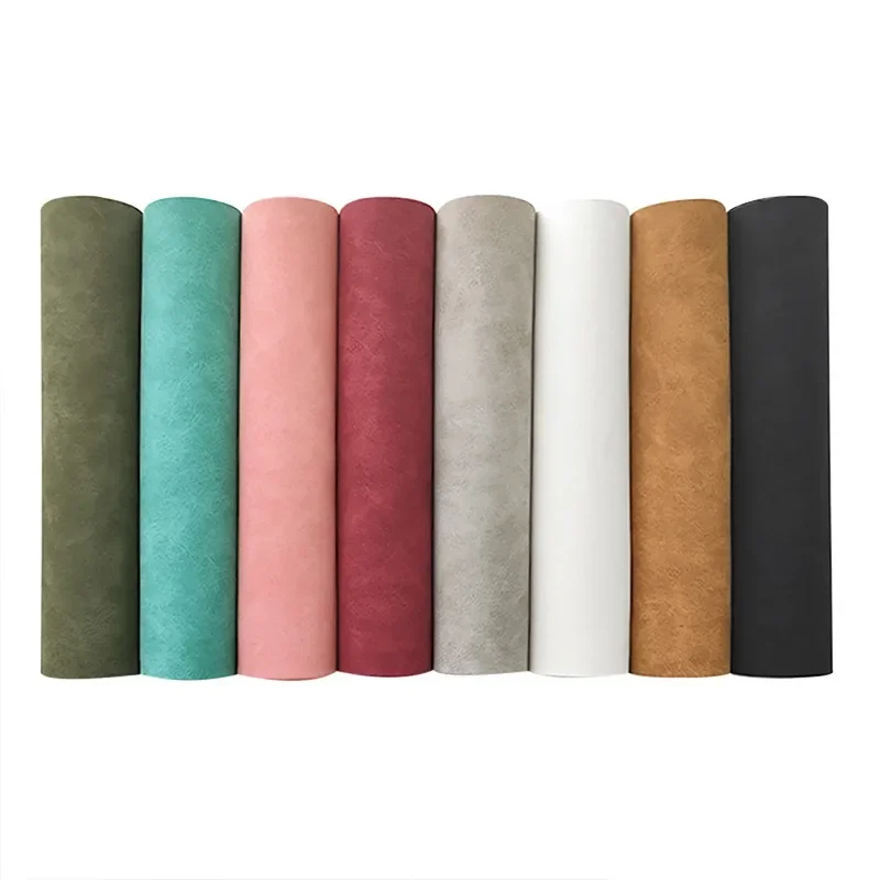 30x135cm Roll Faux Suede SheepSkin PU Leather Fabric For Garment Waterproof Synthetic Leather Fabric DIY Sewing Material