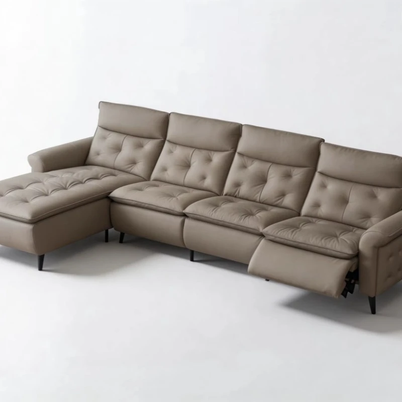 Modern Living Room L-Shaped Upholstered Fabric Modular Sofa Bed Furniture Set for Villa Apartments Hotels & Schools