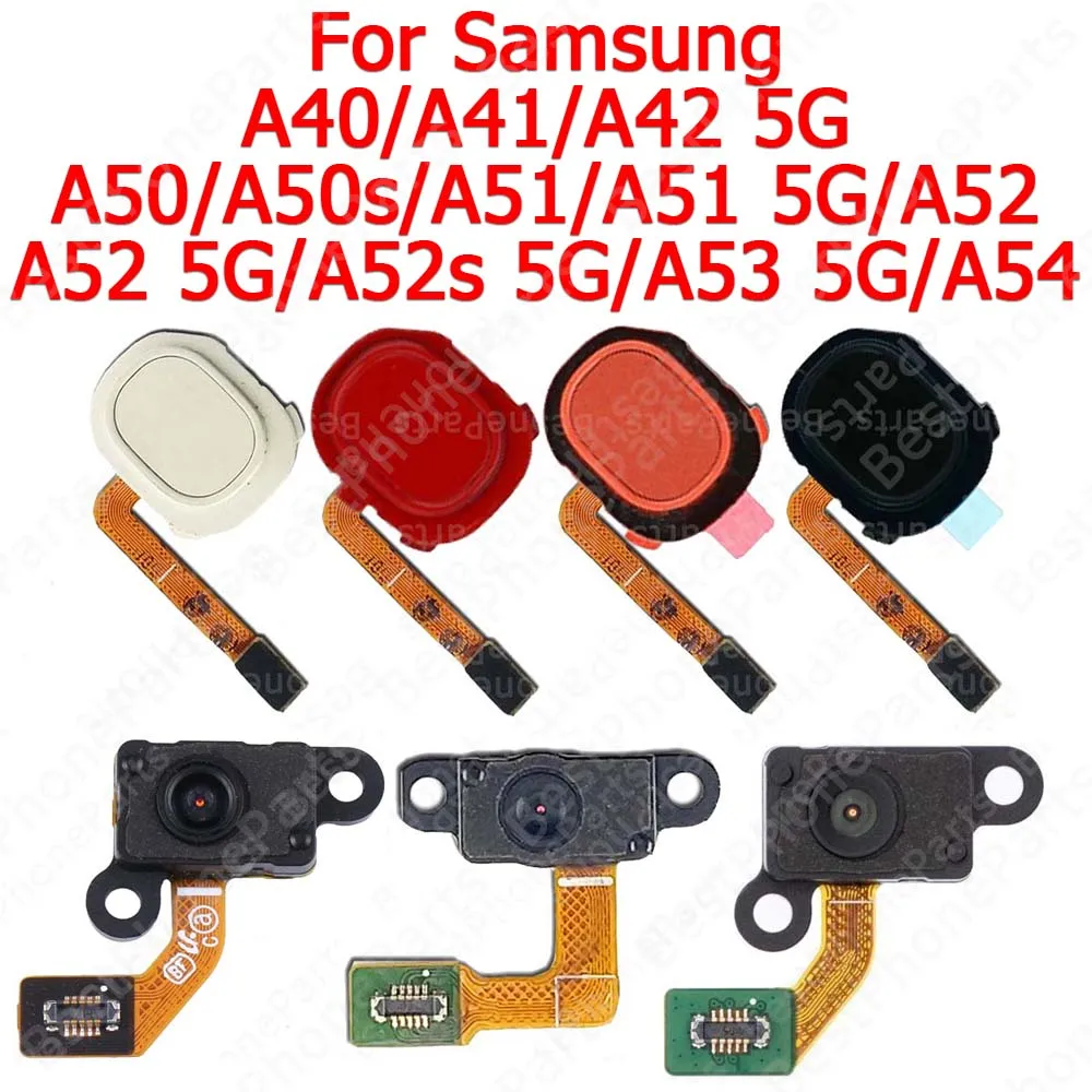 Fingerprint Sensor For Samsung Galaxy A51 A52 A52s A53 5G A54 A40 A41 A42 5G A50 A50s Finger Print Scanner Flex Cable