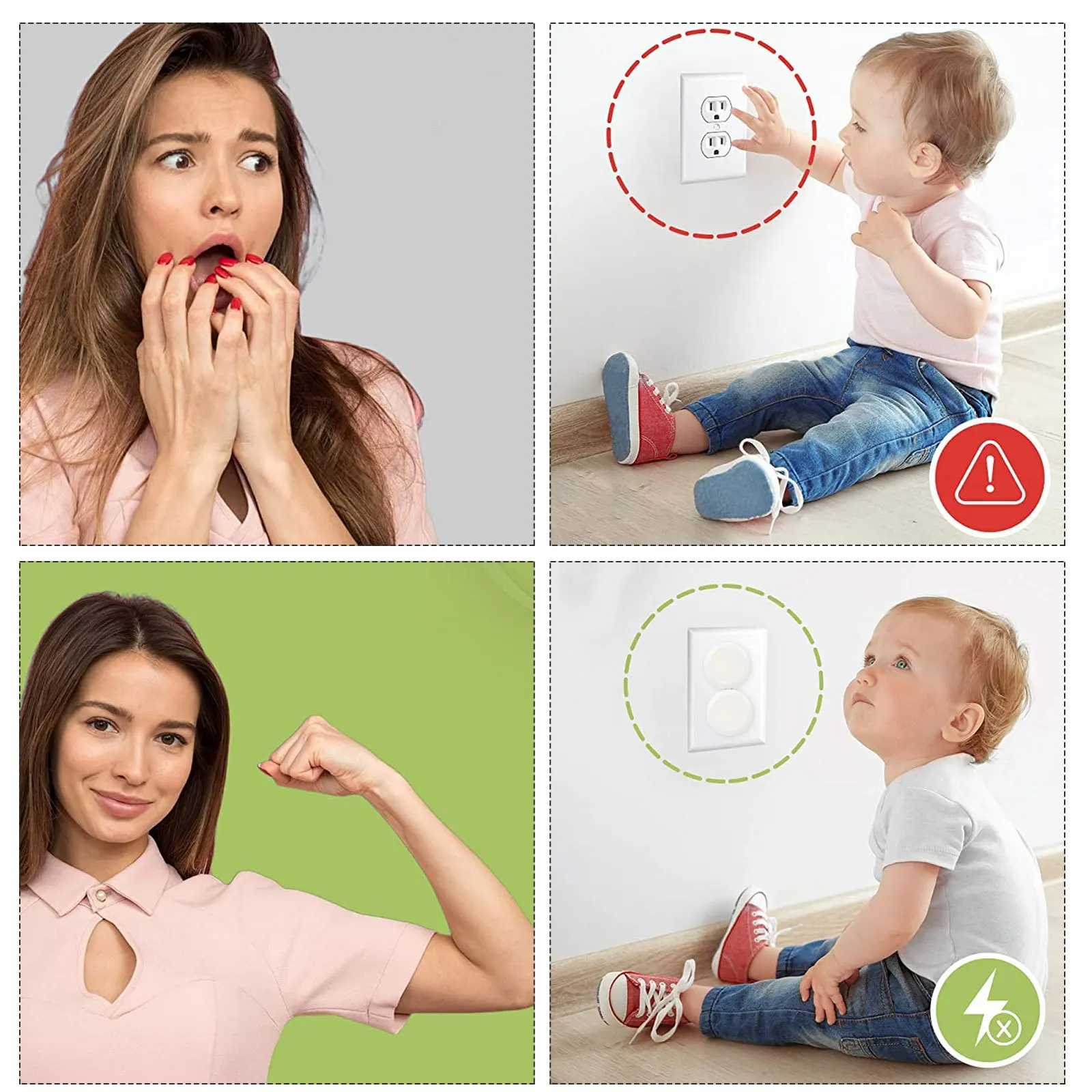 50Pcs Child Proof Outlet Covers Reliable Electric Socket Guards for Home Protection Socket Covers Outlet Cover