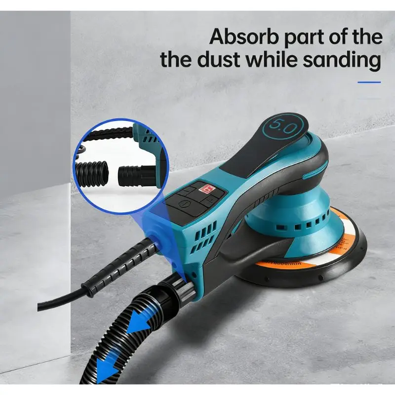 

Высокоэффективная 6-дюймовая эксцентриковая бесщеточная орбитальная шлифовальная машина, электрический полировщик, инструмент для шлифовки, для авто и деревообработки