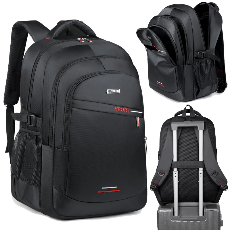 

5-layer men's backpack - durable, waterproof, multifunctional design, with bottle strap - perfect for outdoor activities, busine