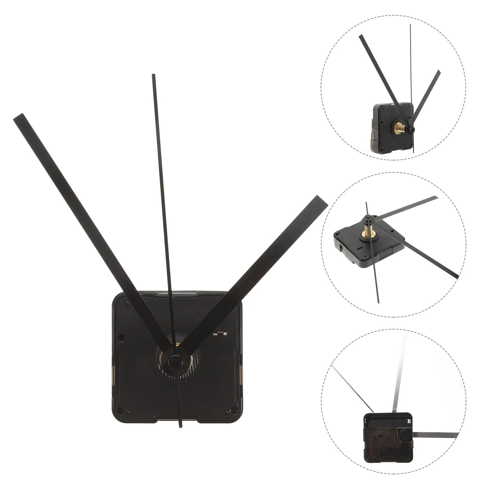 

Silent Wall Clock Movement Set Kit Hands Operated Mechanism Durable Material High Torque Motor Easy Install