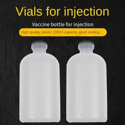1PCS  100ml Poultry Plastic Bottle Vaccine Bottle Dispensing Syringe Accessory Continuous Thicken Animal Farming Tools