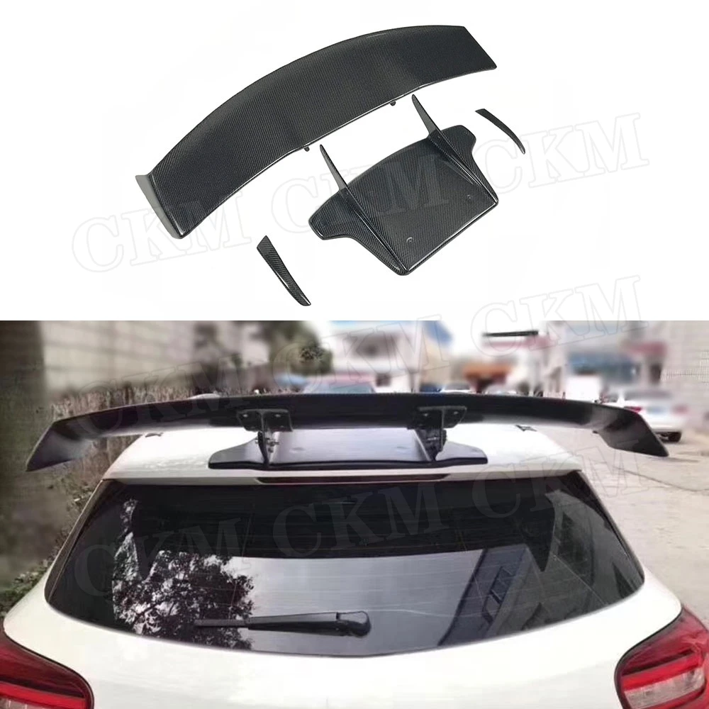 

A Class Carbon Fiber Racing Rear Roof Spoiler Tail Wings For Benz W176 A180 A200 A260 A45 AMG Spoiler 2013-2017 V Style