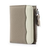 Genuine Leather RFID Short Wallets Card Holder Bag Portable Cowhide Small Handbag Money Coin Purse Men Women Clutch Bag Pouch