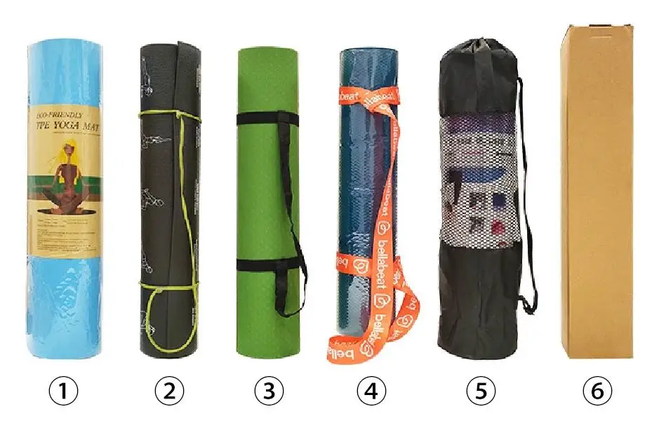 Aangepaste logo bedrukte yogamatten Aangepaste natuurlijke antislip natuurlijke rubberen yogamat voor training