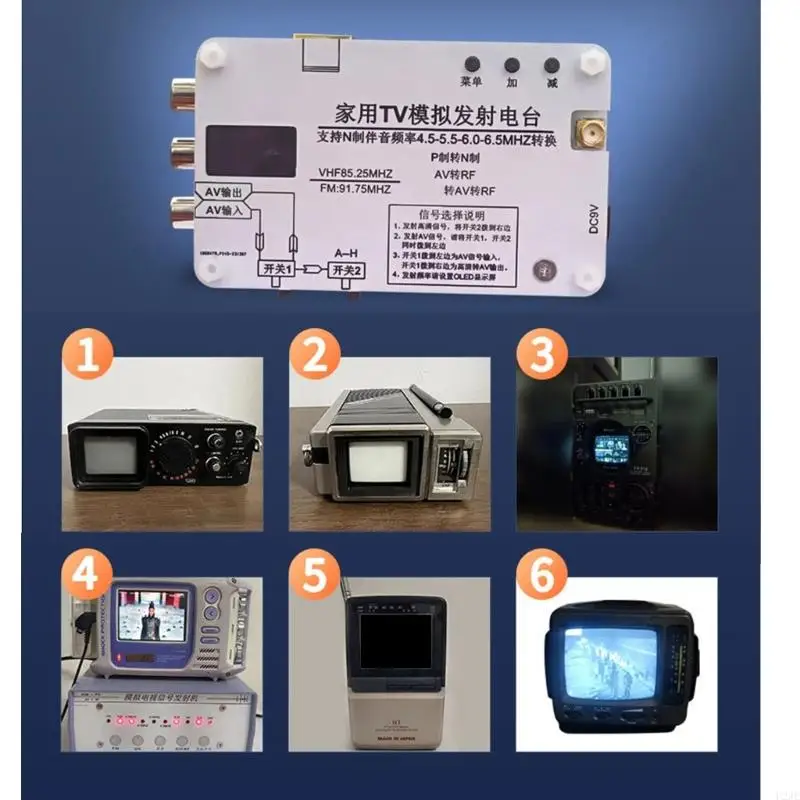 u2JE مستخدم المنزل الصديق للتلفزيون الإرسال التناظرية المحطة دعم 9V لوازم الطاقة الفيديو اللاسلكيات اللاسلكية شاشة OLEDS