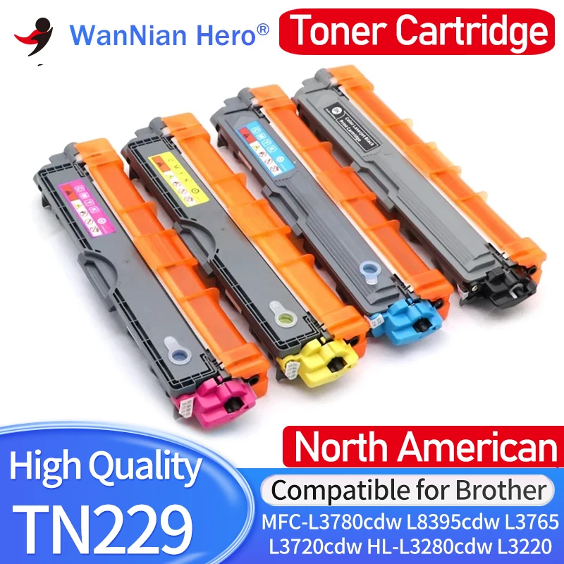 NA TN229 TN229XL Toner Cartridge Compatible for Brother HL-L3280cdw HL-L3220cw L8245cdw MFC-L3780cdw L8395cdw L3765cdw L3720cdw