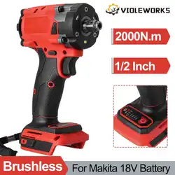 2000N.m Variable Speed Brushless Electric Impact Wrench 1/2