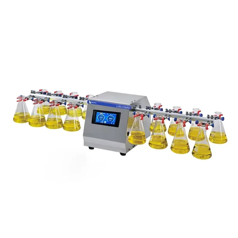 for  Desktop Digital Wrist Orbital Shaker with LCD Display Touchscreen Control 16 Flask Clamps 30-600rpm Rotation