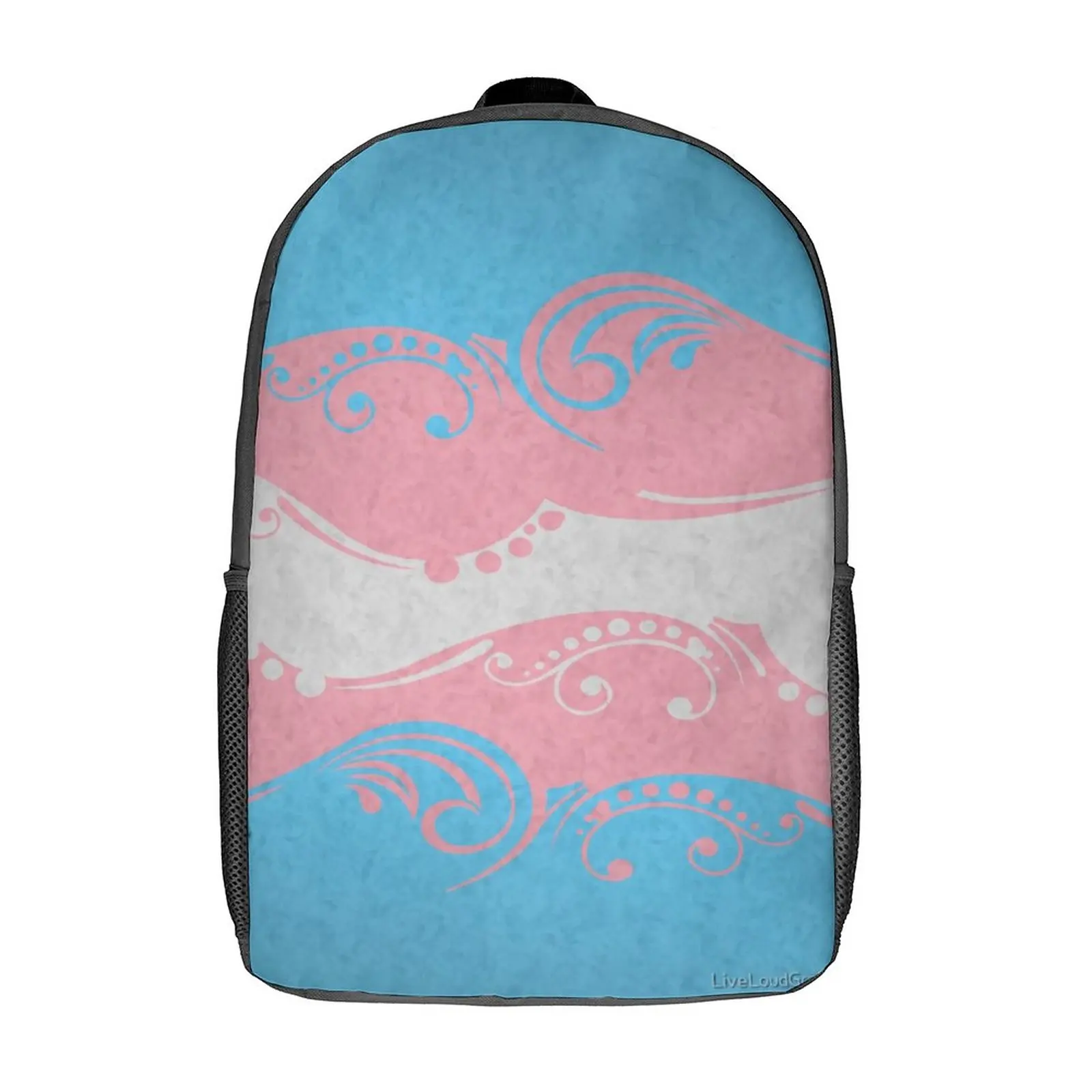 Transgender Ornamental Flag 3 in 1 Set 17 Inch Backpack Lunch Bag Pen Bag  Firm Blanket Roll Cosy Schools Premium