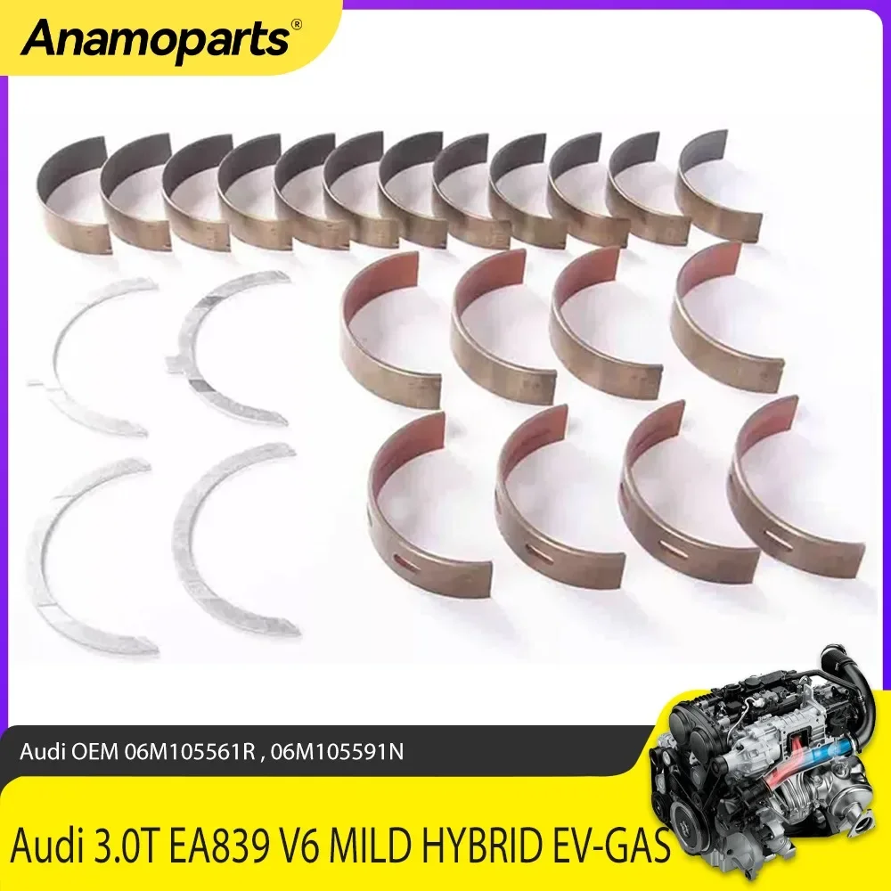 

Engine Parts Main Connecting Rod Bearing Thrust Set Fit 3.0 T EA839 For VW Porsche Macan Audi S4 S5 A6 A7 A8 Q7 Q8 EA839 3.0L