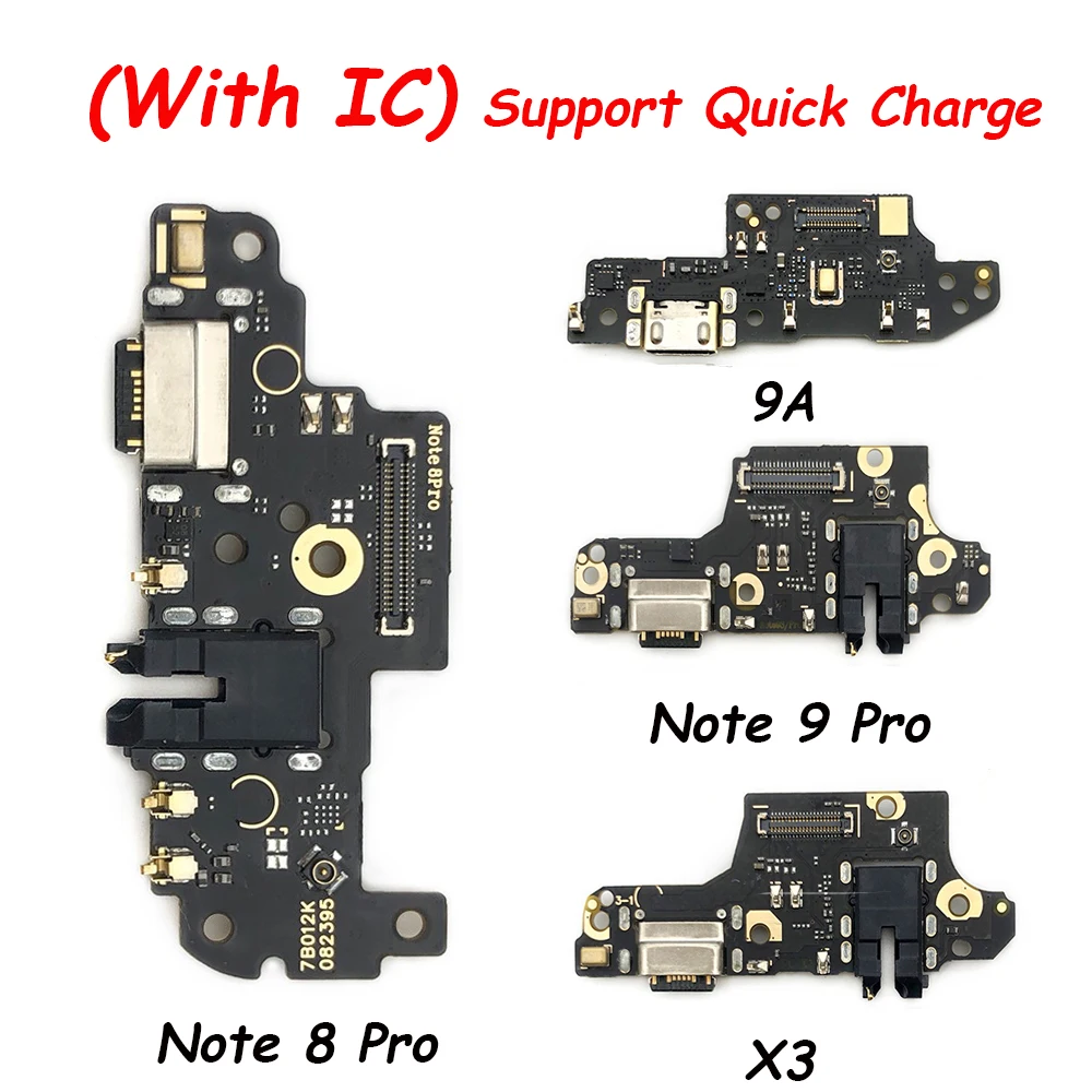 

Для Xiaomi Redmi Note 10 9 8 Pro/для Redmi 9T 9A/для Poco X3 USB-порт для зарядного устройства, разъем для док-станции, зарядная плата, гибкий кабель