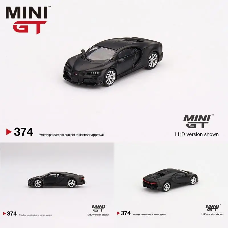 Minigt 1:64 Bugatti Chiron 300ซูเปอร์สปอร์ต + #374โมเดล Diecast รถแข่งรถของเล่นสำหรับเด็กของขวัญ