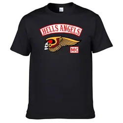 Camisetas De Hells Angels, camisa 100% de algodón, mejores ventas, N14