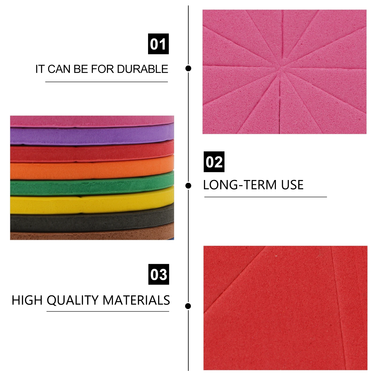 1 Set Eva Circles Fraction Learning Tray Educational Math For Color Cognition Fraction Demonstration Teaching Aid Plaything