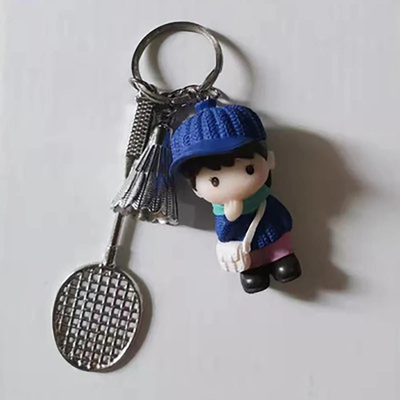 

Powerti 2PC Badminton Club Souvenir Mini Keychain Racket Gifts