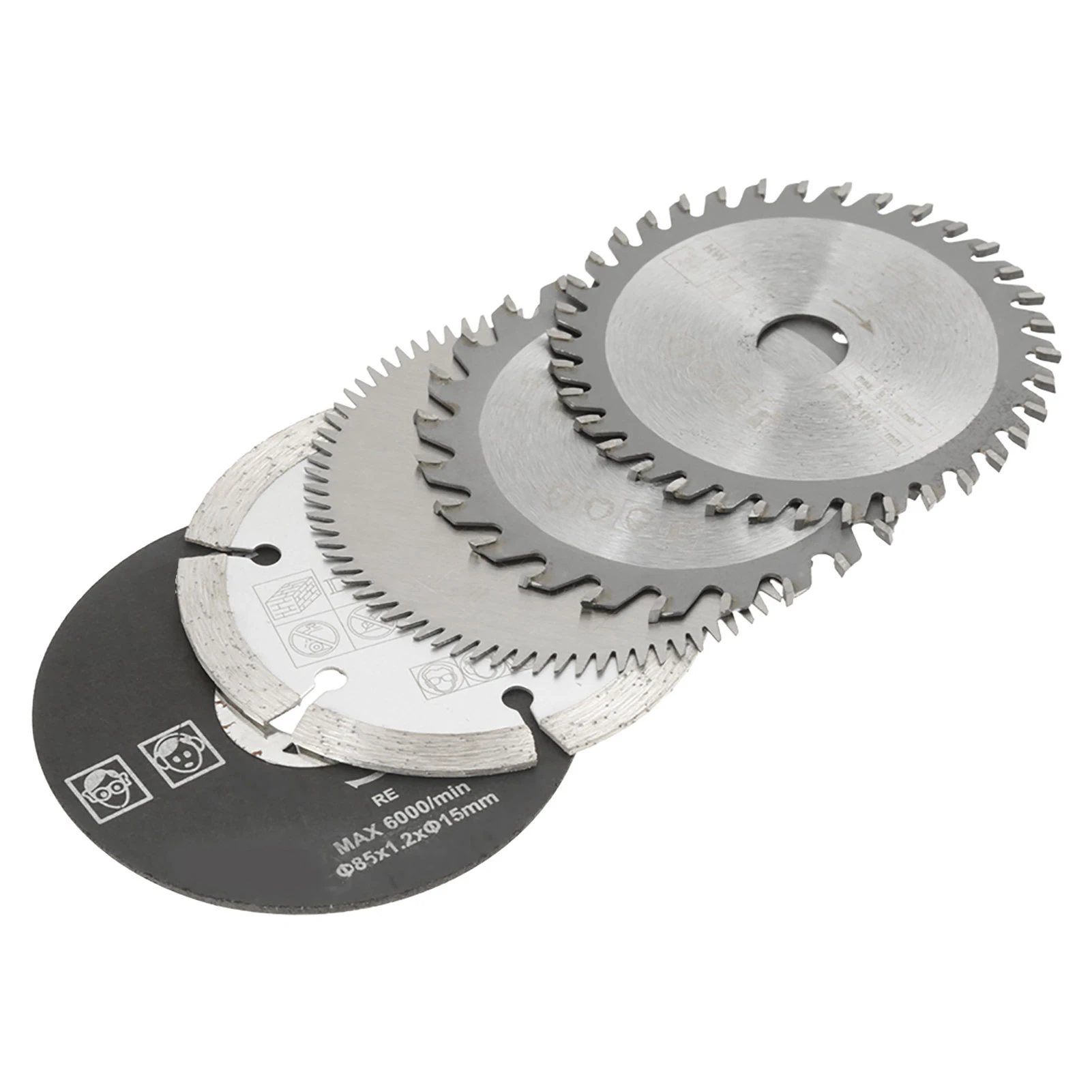 5Pcs Circular Saw Blade for TCT Plastic Diamond HSS Resin Cutting Wheel Discs Woodworking Saw Blade Outer Diameter 85mm