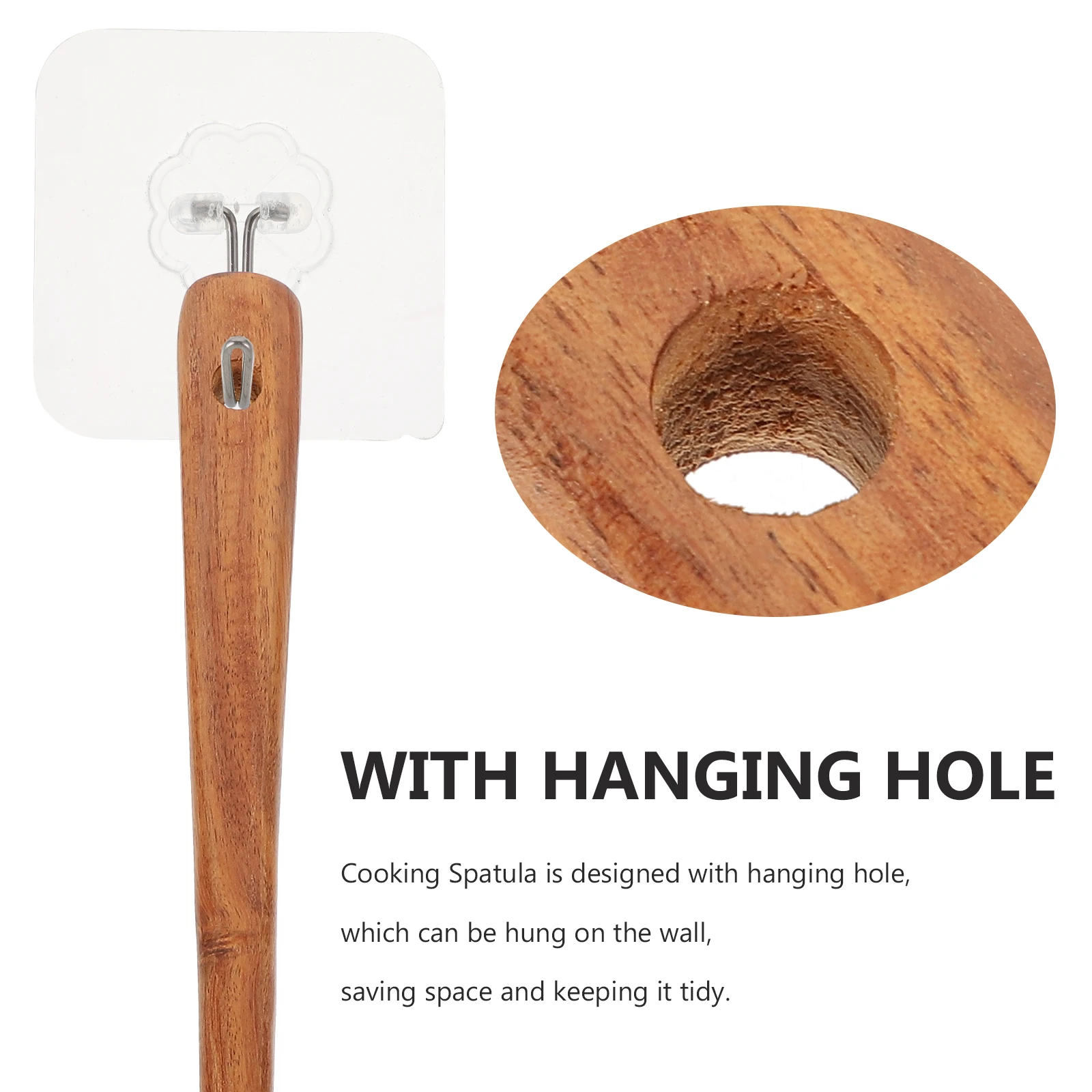 

Wooden Spatula Chinese Restaurant Tool Kitchen Cooking Shovel Burger Flipping for Walnut Wok Taco-making Mixing Batter