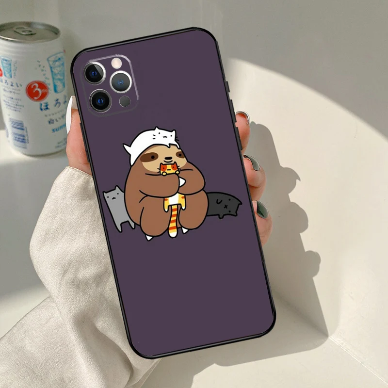 Cute Sloth Animals For iPhone 14 13 Pro Max 12 mini 11 Pro Max 6 7 8 Plus XS XR XS Max SE 2020 Cover