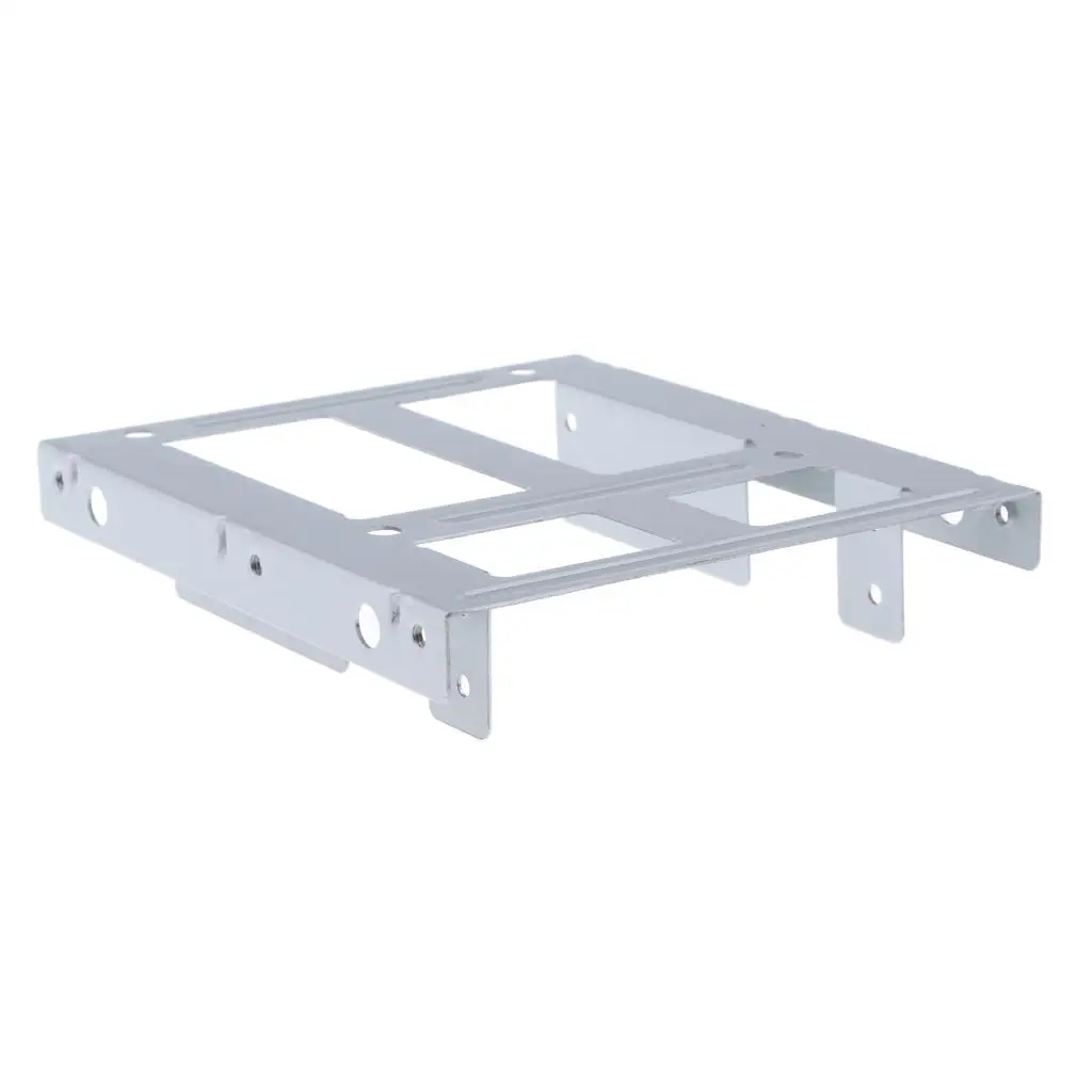 

2.5" to 3.5" SSD Adapter Dual HDD SSD Mounting Bracket Holder-White