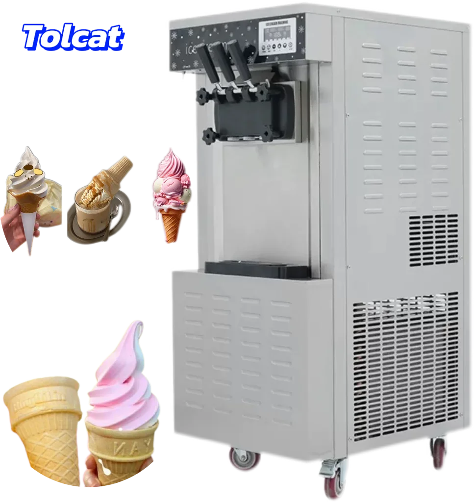 

Commercial Fully Automatic Ice Cream Machine 30L/h Suitable for Tea Shop STainless Steel Bodyautomatic Cleaning Wholesale Price