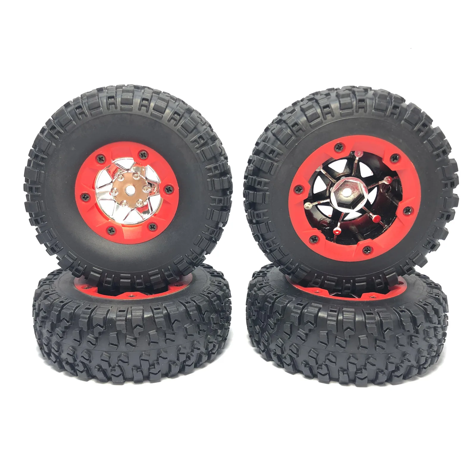 Original Wltoys 12428 12423 Rubber RC Car Wheels Tires for 124018 124019 144001 1/12 FY03 01/02/03/04/05 Q39 Q40 Q46 RC Car