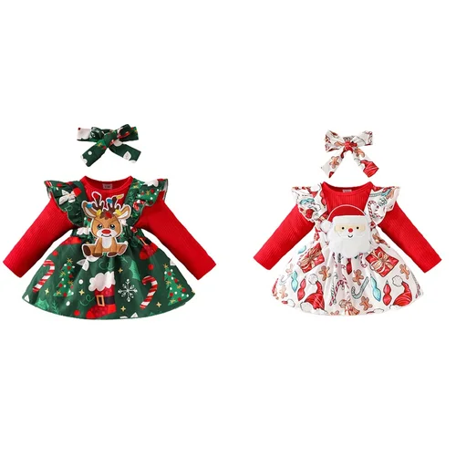 남녀공용 진저브레드 프린트 긴팔 스웻셔츠와 긴바지, 크리스마스 의상, 가을 의류 세트, 2 개 