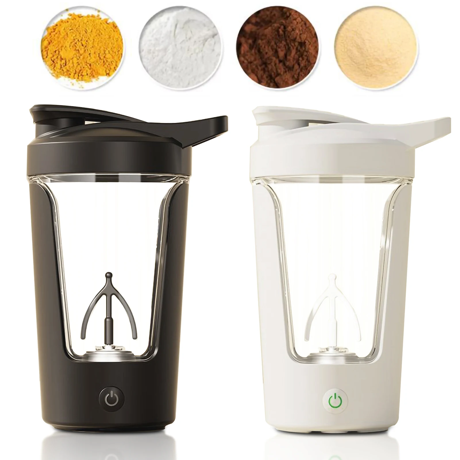 Type-c Rechargeable Mini Portable  Automatic Mixing Cup Coffee CupElectric Shake Cup Whey Protein Shaker Bottle