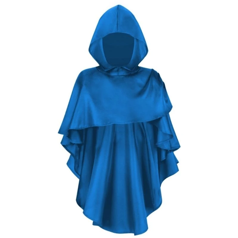 

5asd Medieval Hooded Shawl Post Apocalyptic Shawl Scarf Renaissances Hooded Shawl Shaman Cowl Cosplay Halloween Costumes