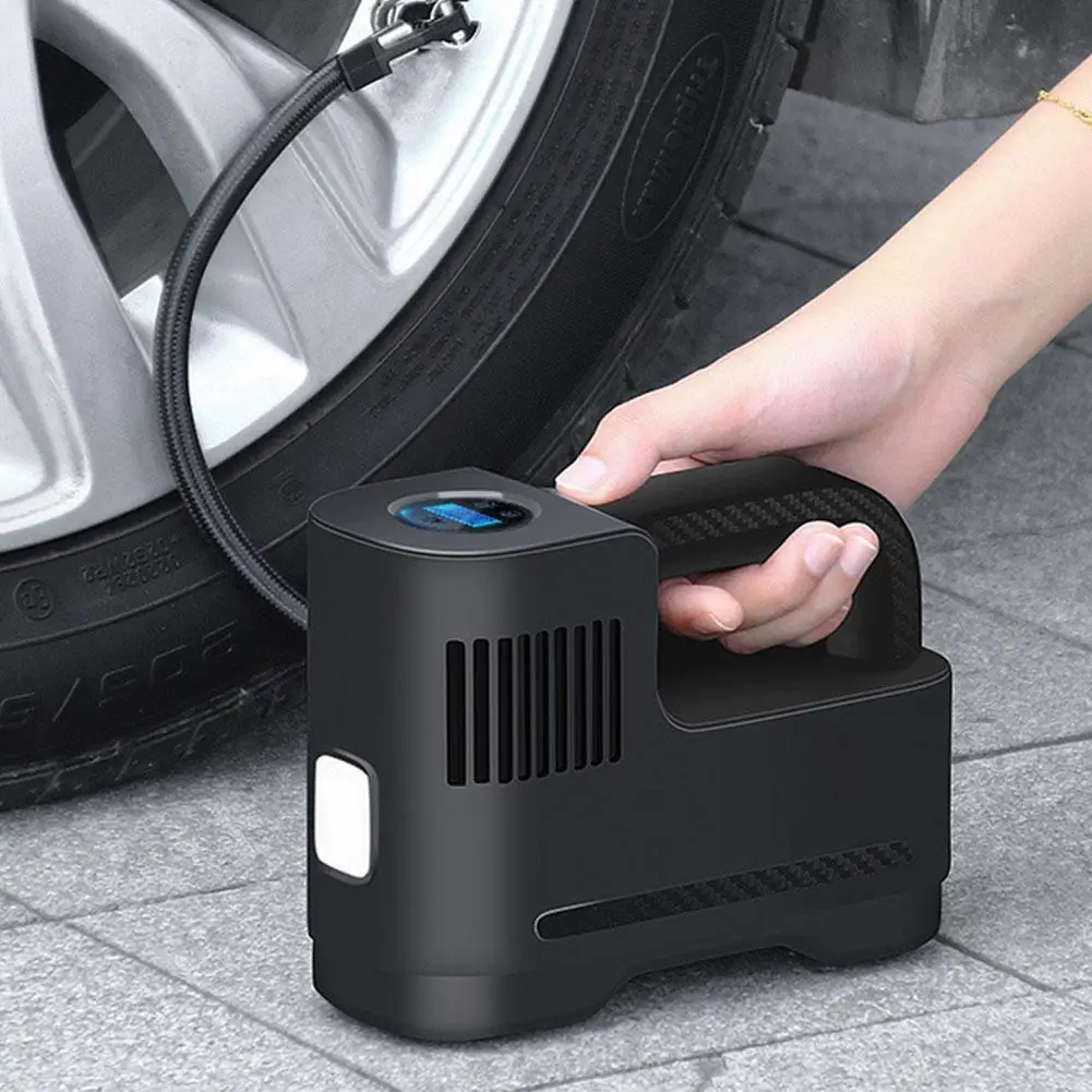 Wireless Car Air Compressor 120W Auto Car Tire Inflator Pump With LED Lighting Fast Replenish Electric Pump Air Inflator