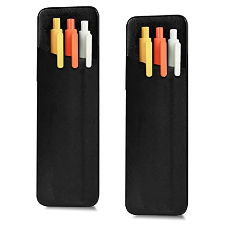 

Stick-On Pen Holder for Notebook, Adhesive Pencil Sleeve Pouch for Hardcover Journals, Planners, Notebooks, Reusable Pen Pocket