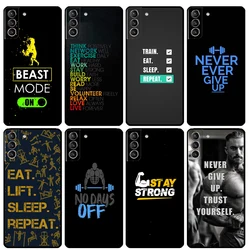 Custodia per Bodybuilding Fitness palestra per Samsung Galaxy S23 S21 Ultra S22 Plus Note 10 20 Ultra S8 S9 S10 S20 FE Cover Coque