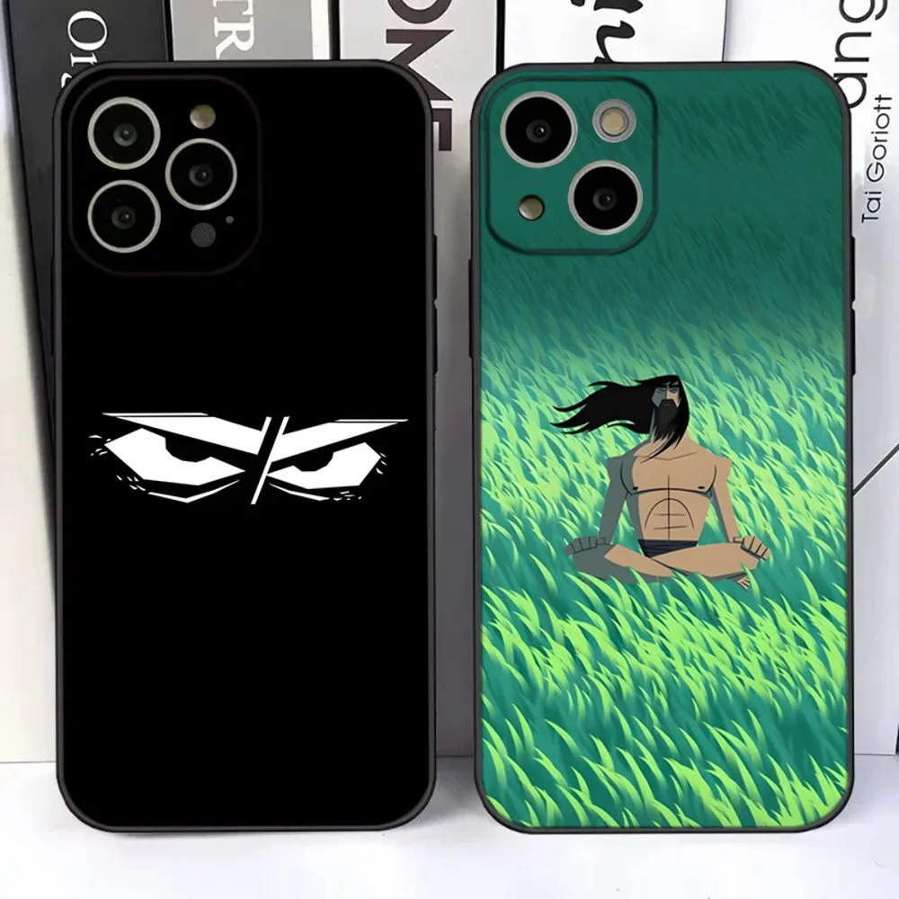 

S-Samurai Jack Phone Case For iPhone 15,14,13,12,11 Plus,Pro,Max,XR,XS,X,7,8 Plus,SE,Mini Silicone Soft