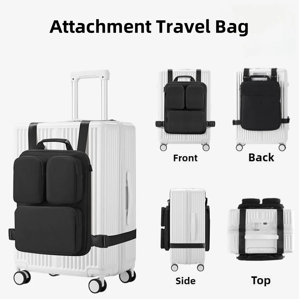 

Attachment Bag Of Cabin Suitcase Rolling Luggage Vest Bag Storage Carry-On Bag Folding Travel Storage Bag Extended Capacity