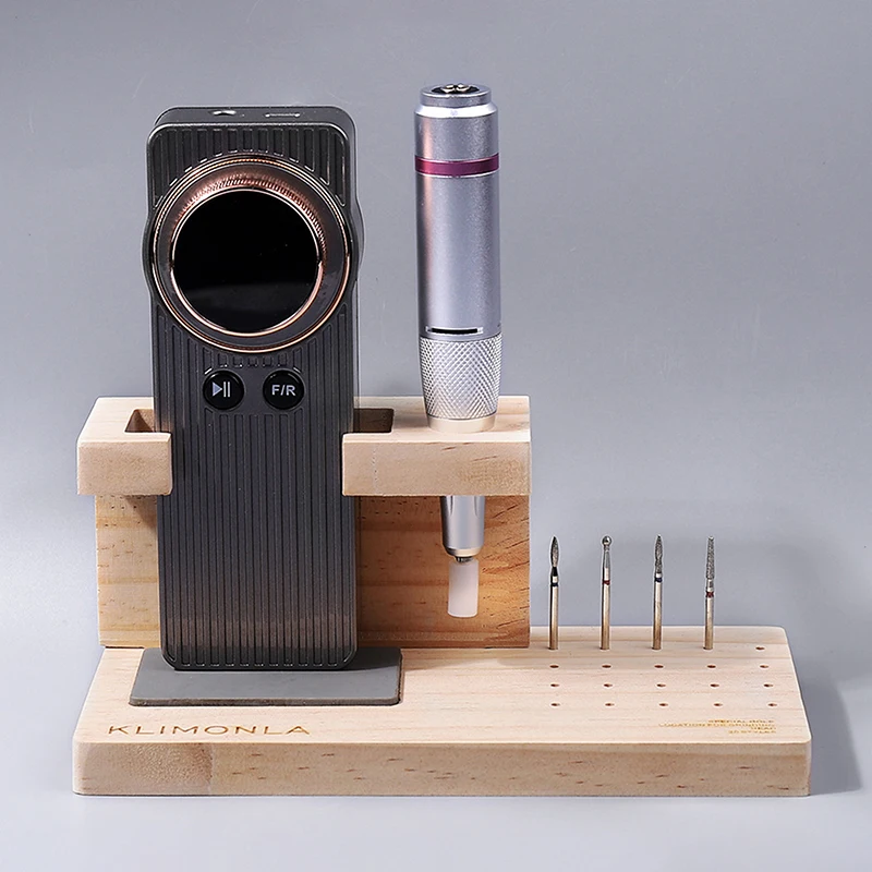 

1 шт. деревянный держатель для насадок для маникюрного аппарата, прочный, для обучения маникюру, аксессуары для нейл-арта, коробка для хранения инструментов для маникюра, демонстрационная коробка