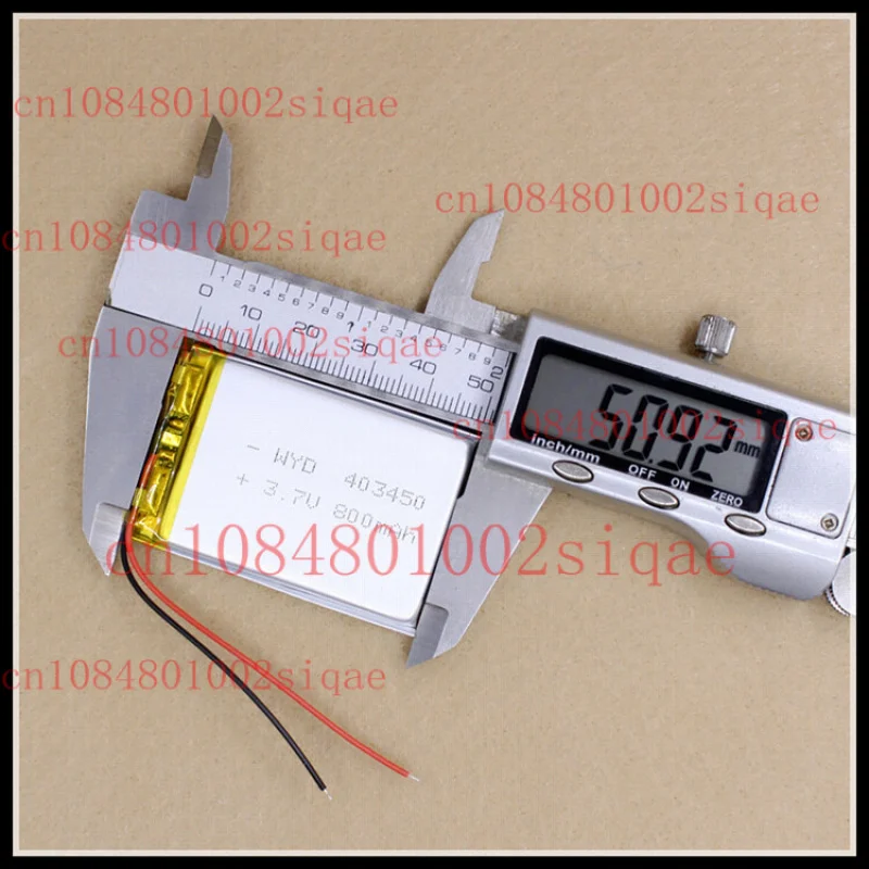 5 PCS 800mAh 3.7V Lipo Li-Polymer Battery For MP3 DVD GPS Recorder Camera 403450