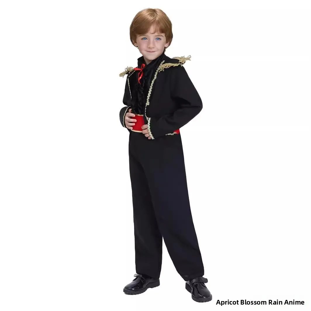 Flamencodanskostuum voor jongens Unieke etnische Sle Stierenvechter Outfit Prestaties Halloween ow Kleding Traditioneel Spani-pak