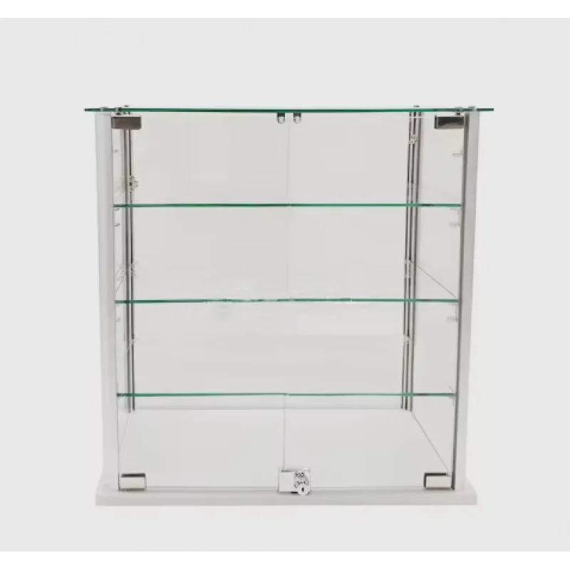 Custom. KEWAY Custom Factory Aluminum Frame Glass Display Cabinet Shopping Showcase